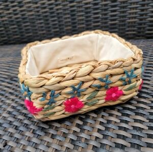 Natural Life Embroidery Basket